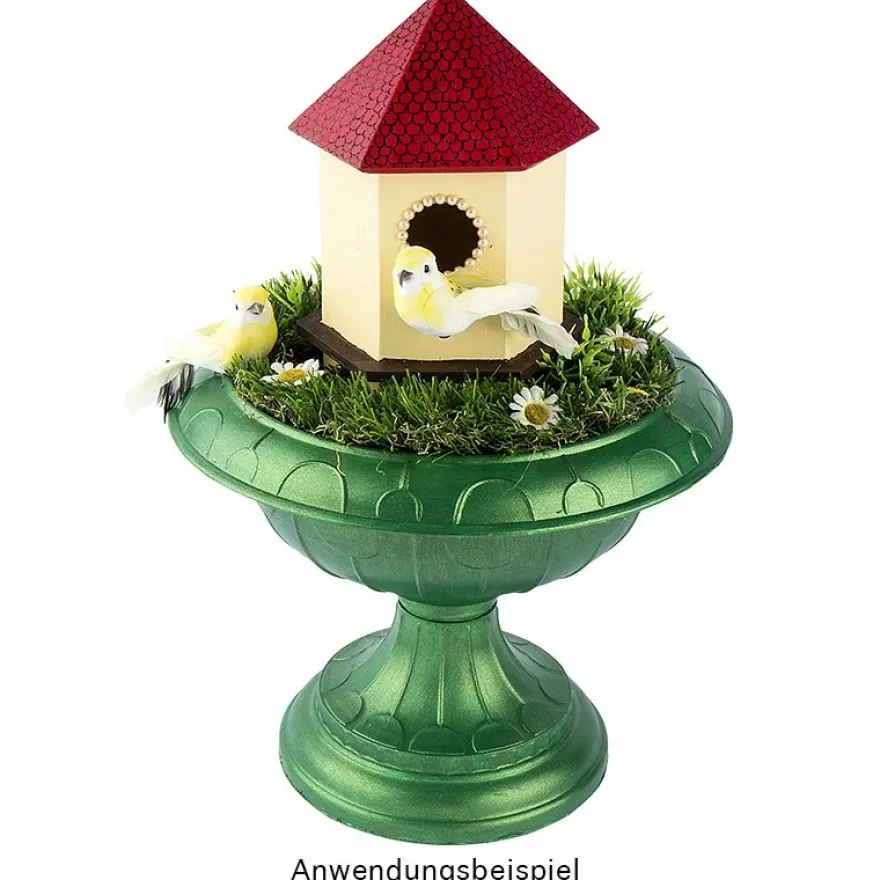 Blumenspindel "Classic", Ø22cm, 16cm hoch, Kunststoff, weiß