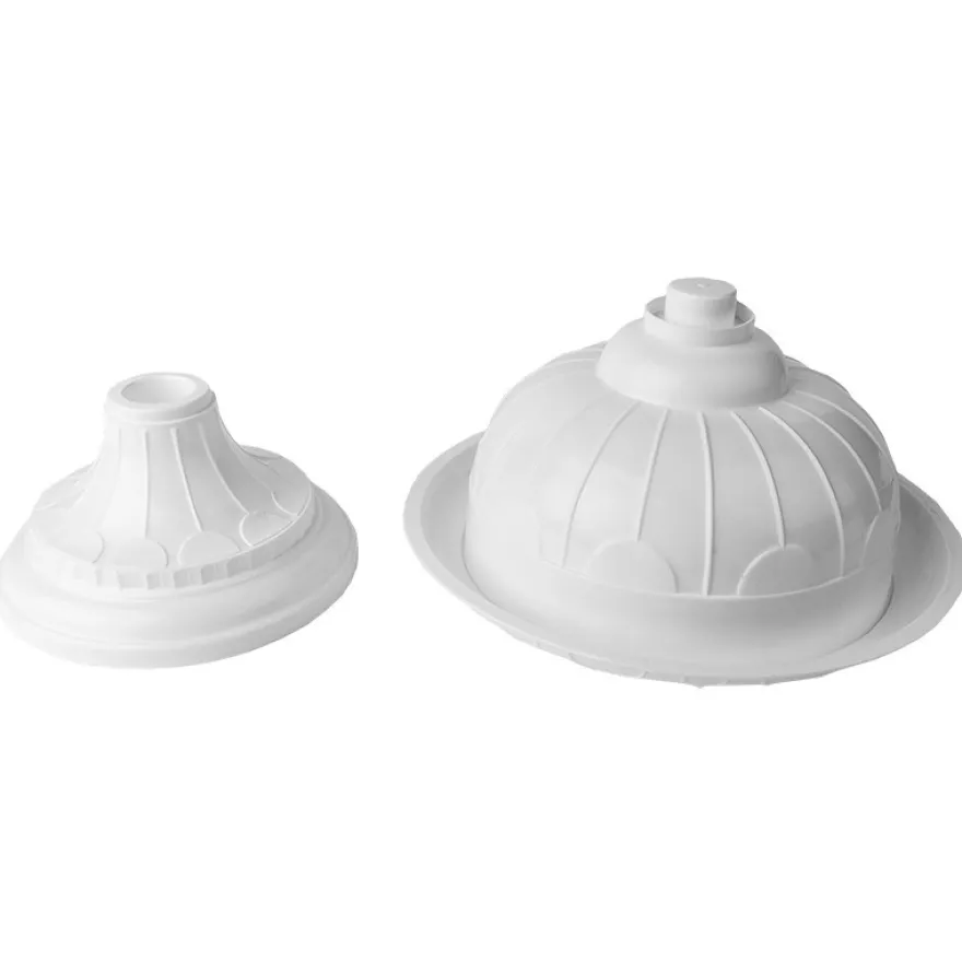 Blumenspindel "Classic", Ø22cm, 16cm hoch, Kunststoff, weiß