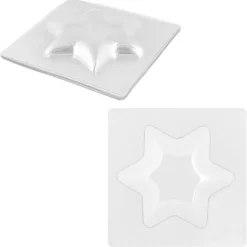 Bolblister, Sterne, 11cm x 11cm, transparent, 10 Stück