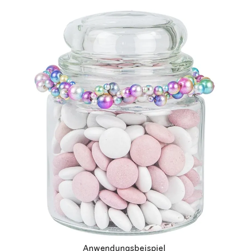 Bonboniere, rund, mit Glasdeckel, Ø 10cm, 13,5cm hoch, Füllmenge: 500ml