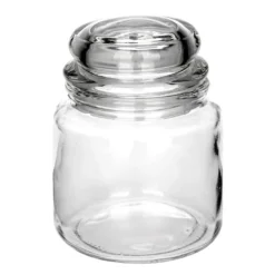 Bonboniere, rund, mit Glasdeckel, Ø 10cm, 13,5cm hoch, Füllmenge: 500ml