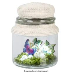 Bonboniere, rund, mit Glasdeckel, Ø 10cm, 13,5cm hoch, Füllmenge: 500ml
