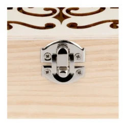 Boxen, Holz, quadratisch, mit Laser-Ornamentik, verschiedene Größen, 3 Stück