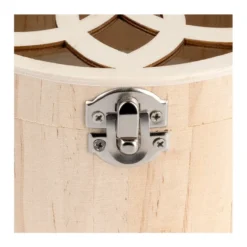 Boxen, Holz, rund, mit Laser-Ornamentik, verschiedene Größen, 3 Stück