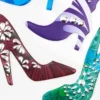 Chaton-Relief-Sticker, Schuhe, 12,5 x 20,5 cm