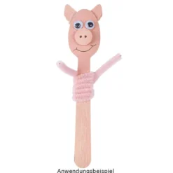 Chenille-Drähte, Farbsortierung 1, 30cm lang, Ø 6mm, 10 verschiedene Farben, 250 Stück