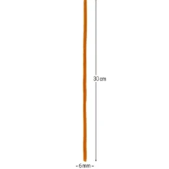 Chenille-Drähte, Gelb- & Rottöne, 30cm lang, Ø 6mm, 5 verschiedene Farben, 100 Stück