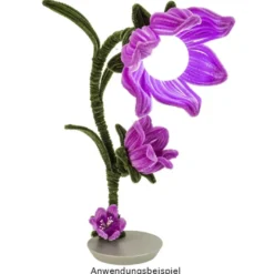 Chenille-Drähte, Violetttöne, 30cm lang, Ø 6mm, 5 verschiedene Farben, 100 Stück