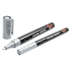 Chrome-Marker, mit zwei verschiedenen Strichstärken, hochpigmentierte Spezialtinte, 2 Stück