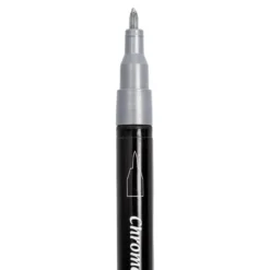 Chrome-Marker, mit zwei verschiedenen Strichstärken, hochpigmentierte Spezialtinte, 2 Stück