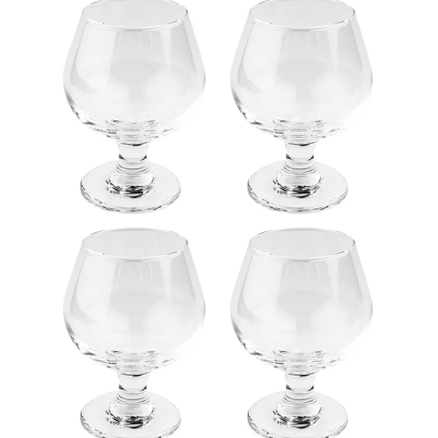 Cognacschwenker, 11,8cm hoch, Glas: Ø 8,5cm, Öffnung: Ø 5,7cm, 4 Stück