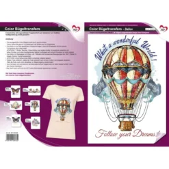 Color Bügeltransfer, DIN A4, Ballon