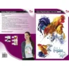 Color Bügeltransfer, DIN A4, Huhn & Hahn