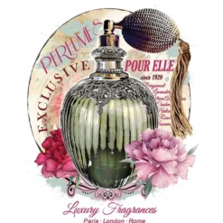 Color Bügeltransfer, DIN A4, Parfum-Flakon