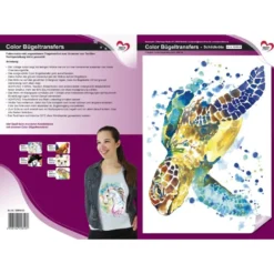 Color Bügeltransfer, DIN A4, Schildkröte