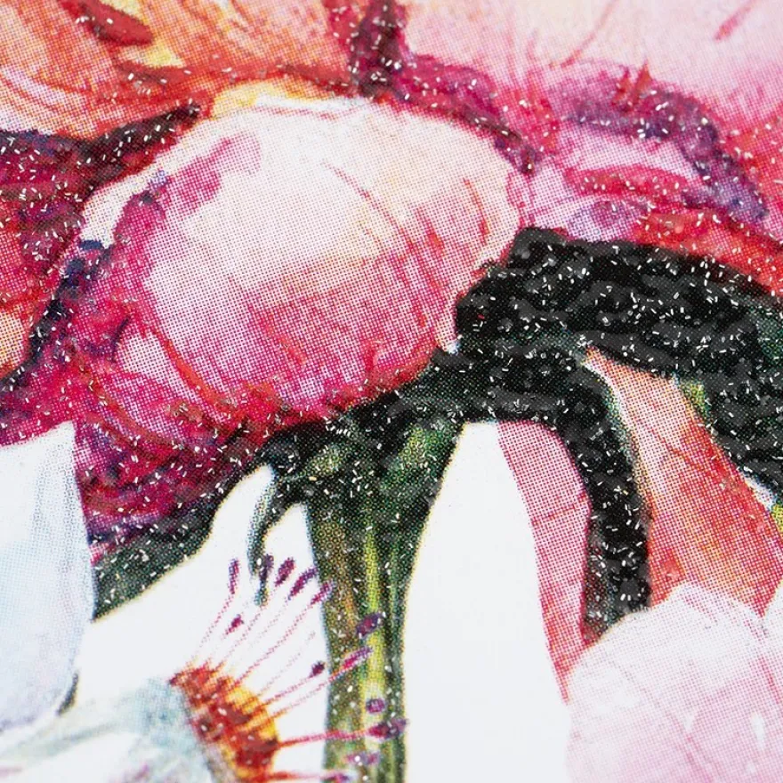 Color Bügeltransfer, Glitzer, DIN A4, Blumen & Früchte