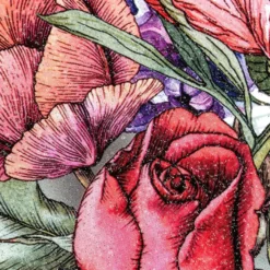 Color Bügeltransfer, Glitzer, DIN A4, Blumen 9