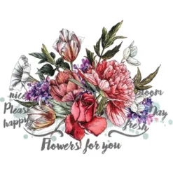 Color Bügeltransfer, Glitzer, DIN A4, Blumen 9