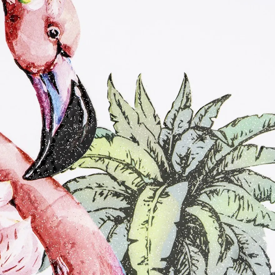 Color Bügeltransfer, Glitzer, DIN A4, Flamingo