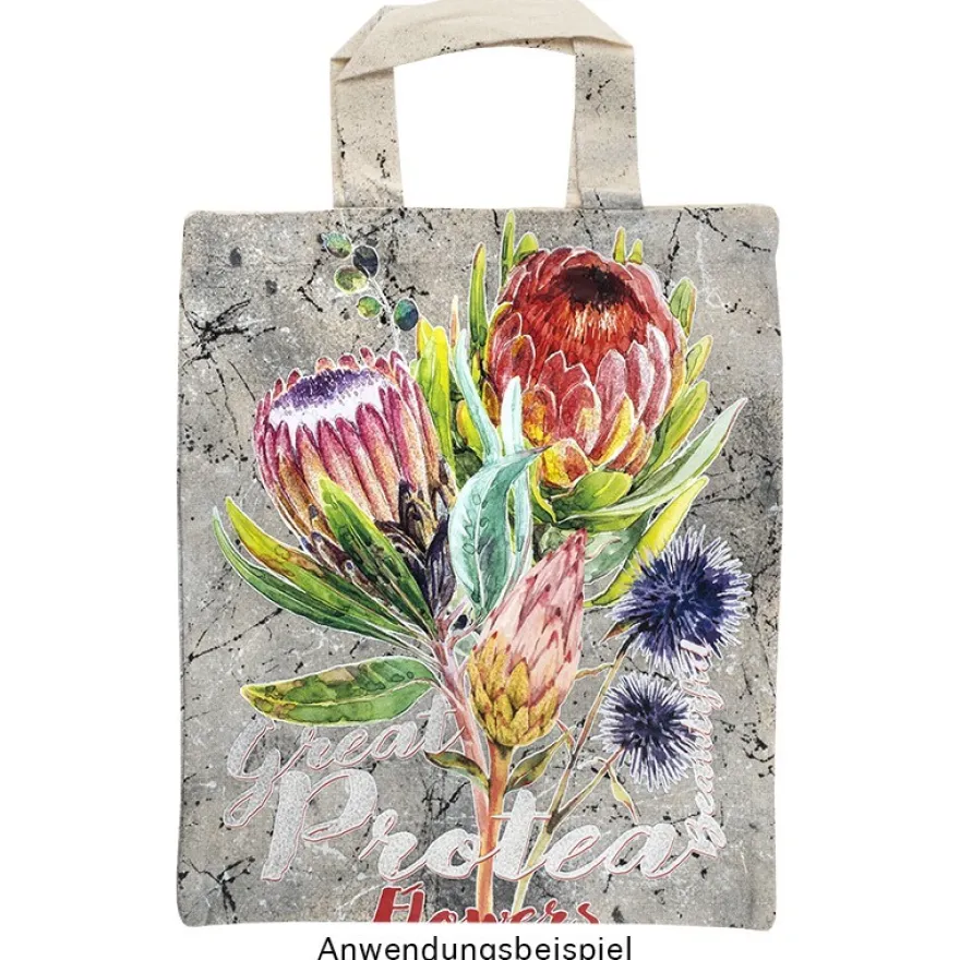 Color Bügeltransfer, Glitzer, DIN A4, Protea
