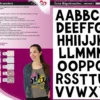 Color Bügeltransfers, DIN A4, Alphabet 1, schwarz