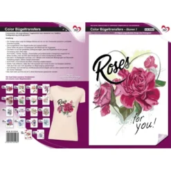 Color Bügeltransfers, DIN A4, Blumen 1