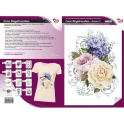 Color Bügeltransfers, DIN A4, Blumen 23