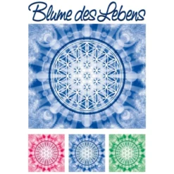 Color Bügeltransfers, DIN A4, Blume des Lebens