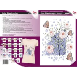 Color Bügeltransfers, DIN A4, Blumen 18