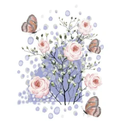 Color Bügeltransfers, DIN A4, Blumen 18