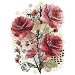Color Bügeltransfers, DIN A4, Blumen 5
