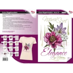 Color Bügeltransfers, DIN A4, Blumen 20