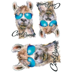 Color Bügeltransfers, DIN A4, Cool Lama Nr. 2