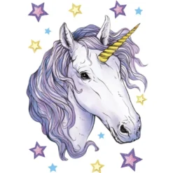 Color Bügeltransfers, DIN A4, Einhorn: Moonlight