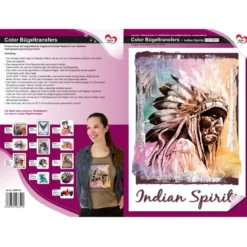 Color Bügeltransfers, DIN A4, Indian Spirits, Indianer