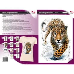 Color Bügeltransfers, DIN A4, Jaguar