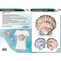 Color Bügeltransfers, DIN A4, Muscheln