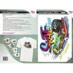 Color Bügeltransfers, DIN A4, Skate Fun Sport & Hobby