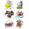 Color Bügeltransfers, DIN A4, Sport & Hobby Mix 1