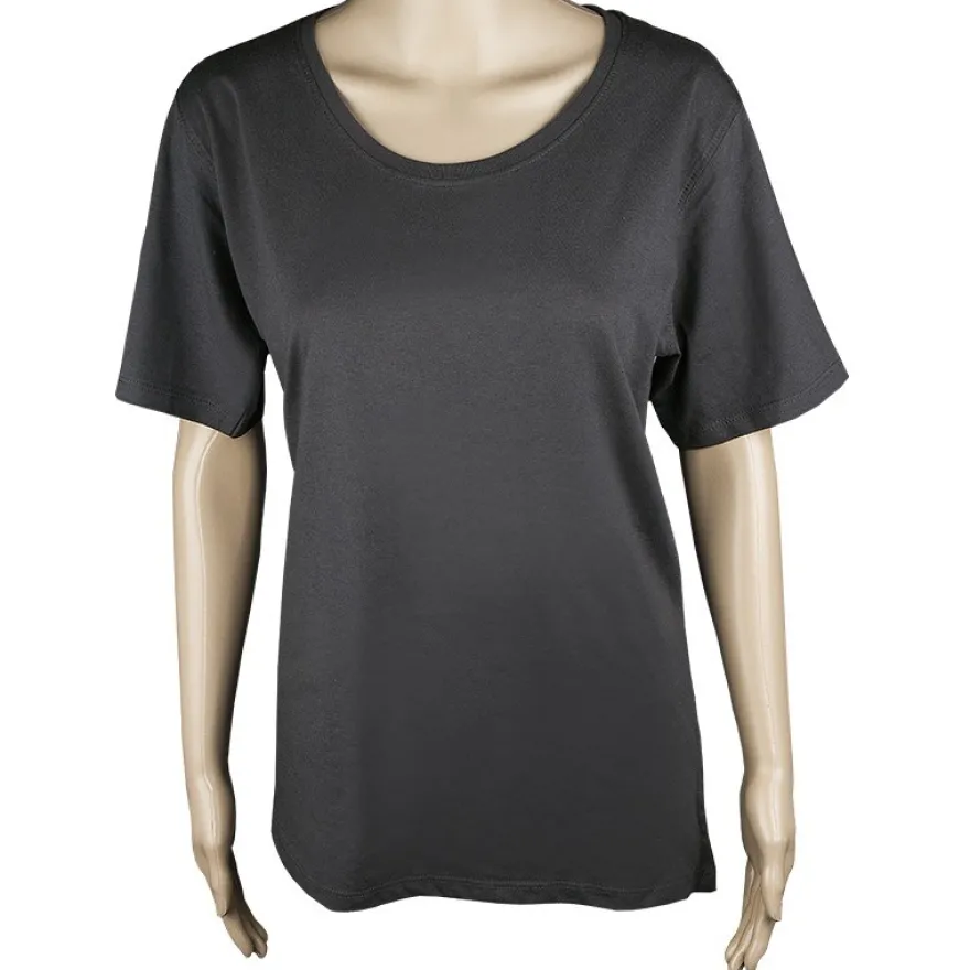 Damen T-Shirt, anthrazit, Größe 3XL