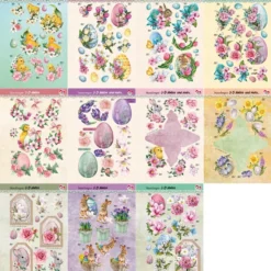 3-D Bastelbuch: Frühjahr & Ostern, 20 Stanzbogen, DIN A4