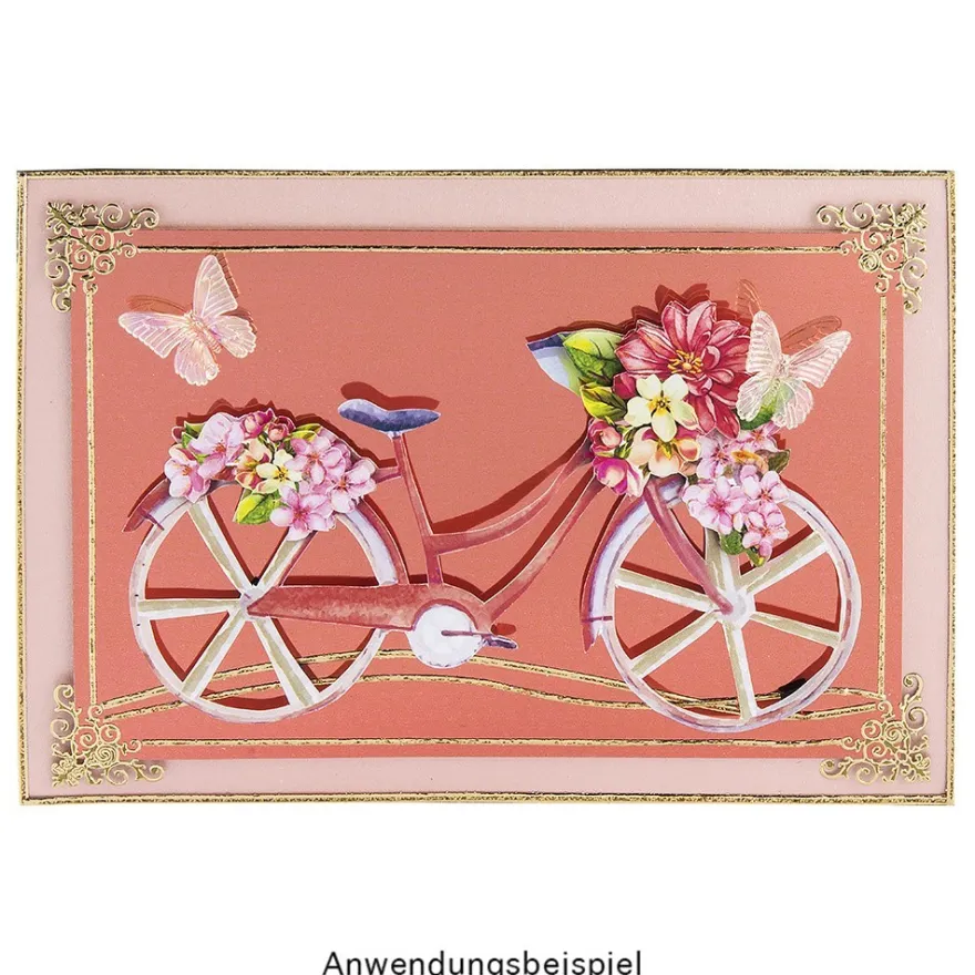 3-D Bastelbuch: Nostalgischer Frühling 3-D Motive, Zierdeckchen & mehr, 20 Stanzbogen, DIN A4