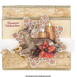 3-D Bastelbuch: Stilvolle Weihnachten 3-D Motive auf 15 Stanzbogen, 10 Bogen Deko-Karton, DIN A4