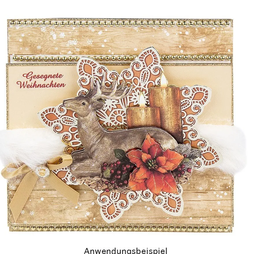 3-D Bastelbuch: Stilvolle Weihnachten 3-D Motive auf 15 Stanzbogen, 10 Bogen Deko-Karton, DIN A4