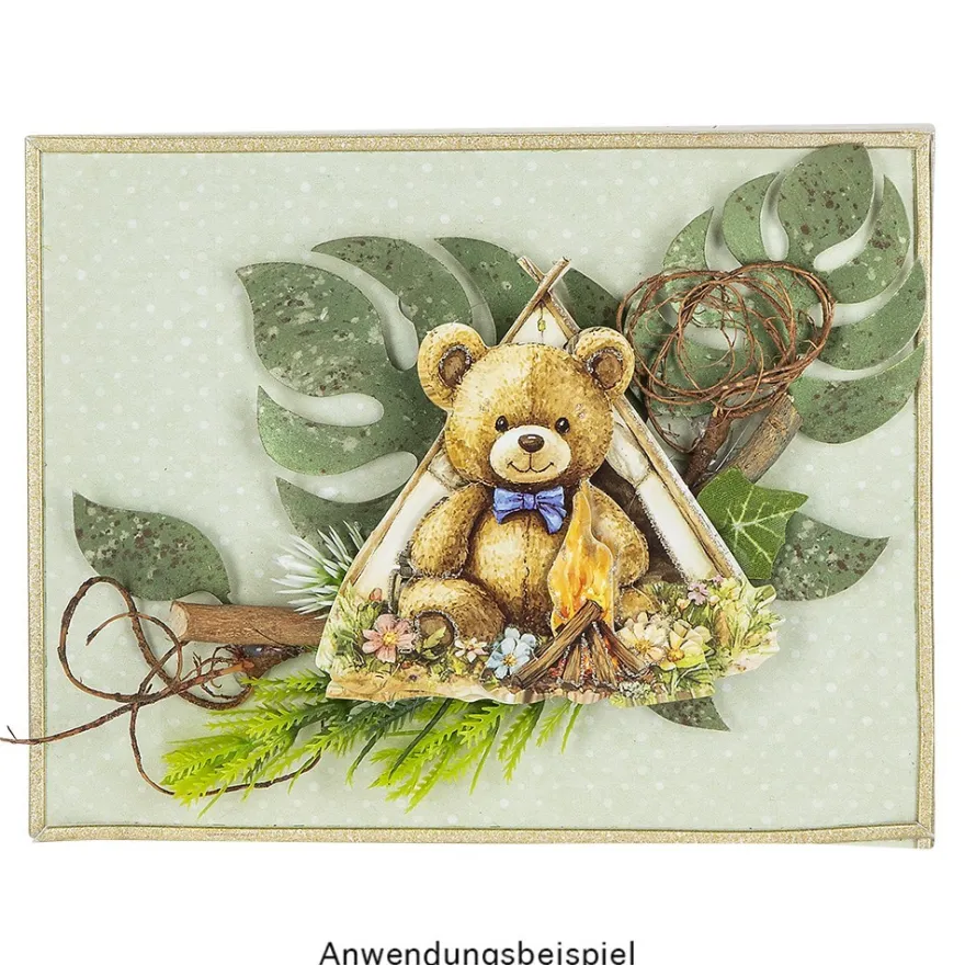 3-D Bastelbuch, Teddys rund ums Jahr, DIN A4, 20 Stanzbogen mit 60 Motiven
