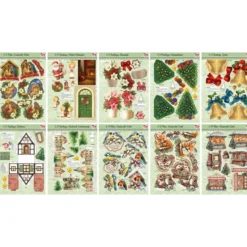3-D Bastelbuch, Wundervoller Winter, 20 Stanzbogen DIN A4