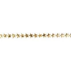 Deko-Band Sterne, hellgold-metallic, Stern: Ø 2 cm, Länge: 3 m
