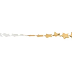 Deko-Band Sterne, hellgold-metallic, Stern: Ø 2 cm, Länge: 3 m