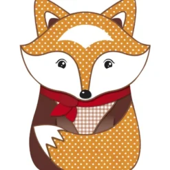 Deko-Bild "Fuchs", mit Griff, 18 x 24 cm, 2er Set