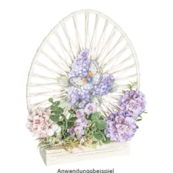Deko-Blüten, Blütenköpfe, Ø 2,5cm, flieder-pink, 50 Stück